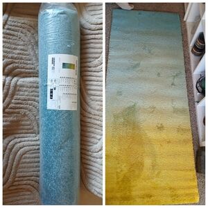 NEW  IKEA HOTELLRUM Beautiful 6'7 x 2'7 Area Rug  only opened for pictures. The